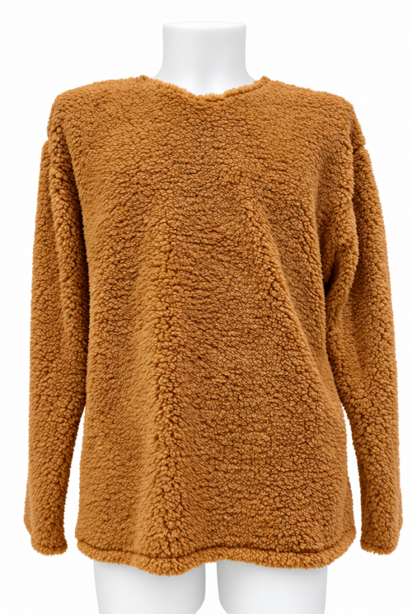 Sweatshirt Doudou mixte camel