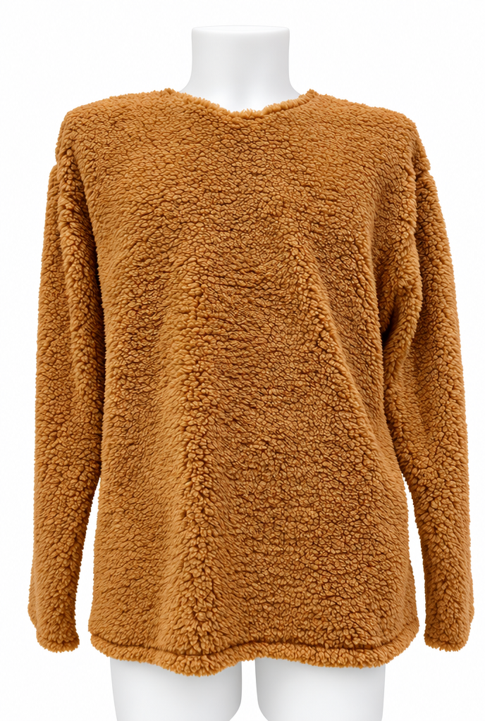Sweatshirt Doudou mixte camel