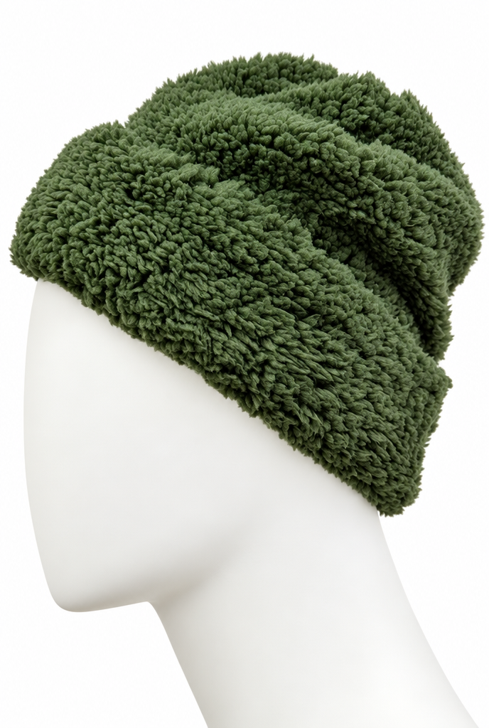 Bonnet doudou mixte vert kaki